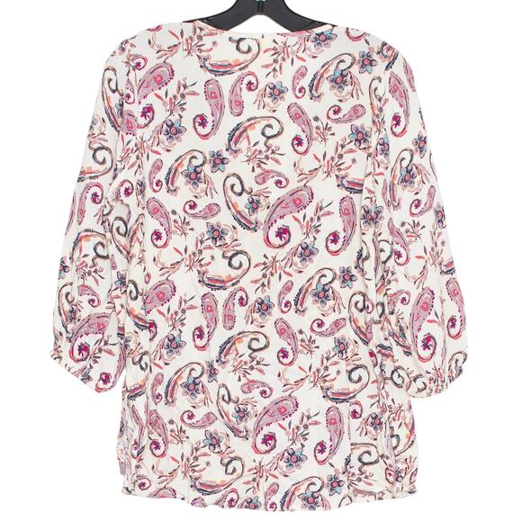 Savanna Jane Top Embroidered Boho Cottage Feminine Whimsy Girly Floral Small KJ - Picture 2 of 5